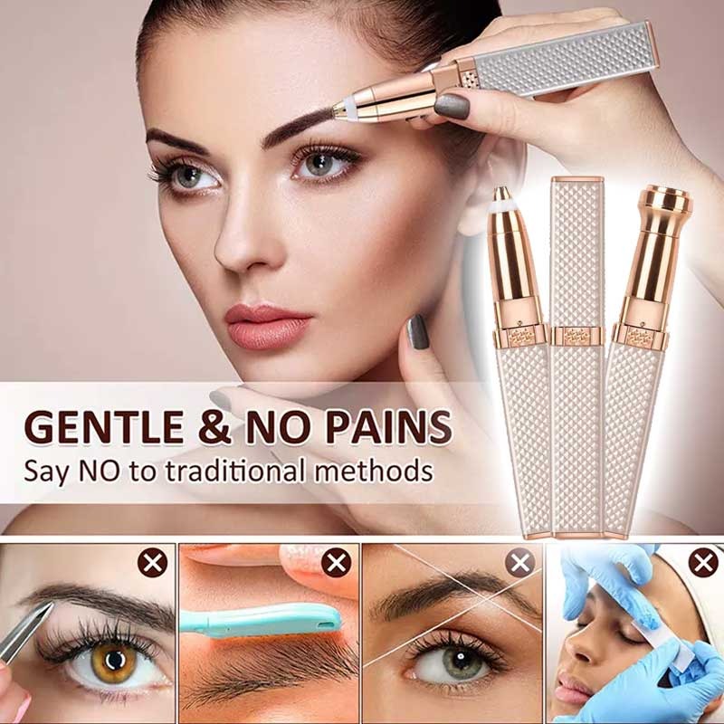 2-in-1 Flawless Hair Remover & Eyebrow Trimmer