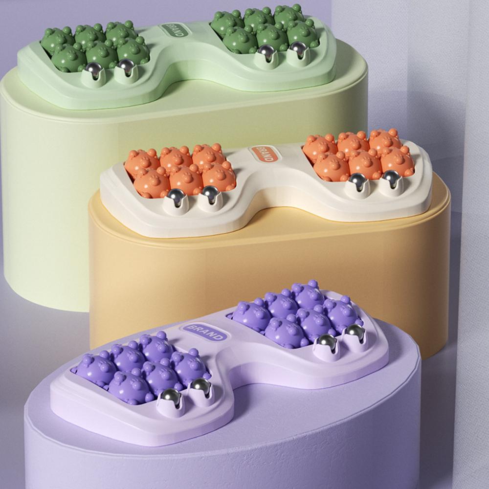 Foot Massager Roller Home Leg Point Bead Roller Massager Heel Foot Arch Pain Reflexology Massager